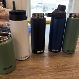 Lot Of 5 Camelbak Travel Mugs Tumblers